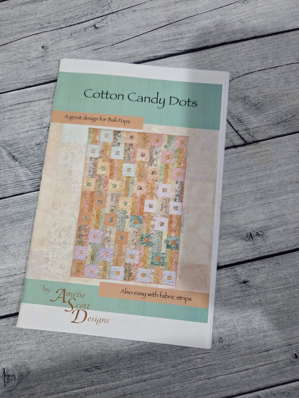 Amelie Scott Designs Quilting Pattern Cotton Candy Dots
